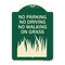 Signmission No Parking Driving or Walking on Grass Heavy-Gauge Aluminum Sign, 24" x 18", G-1824-23626 A-DES-G-1824-23626 - alternate 1